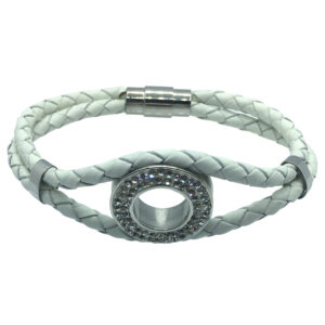 JoGo London - Link-Up Women’s Twisted Leather Sparkly Bracelet